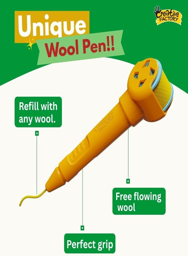 Zephyr Creative Factory Woolcro - Forest Friends, Art and Craft kit for Girls 5+, Yarn Craft, DIY kit, Travel Toys - Image 4